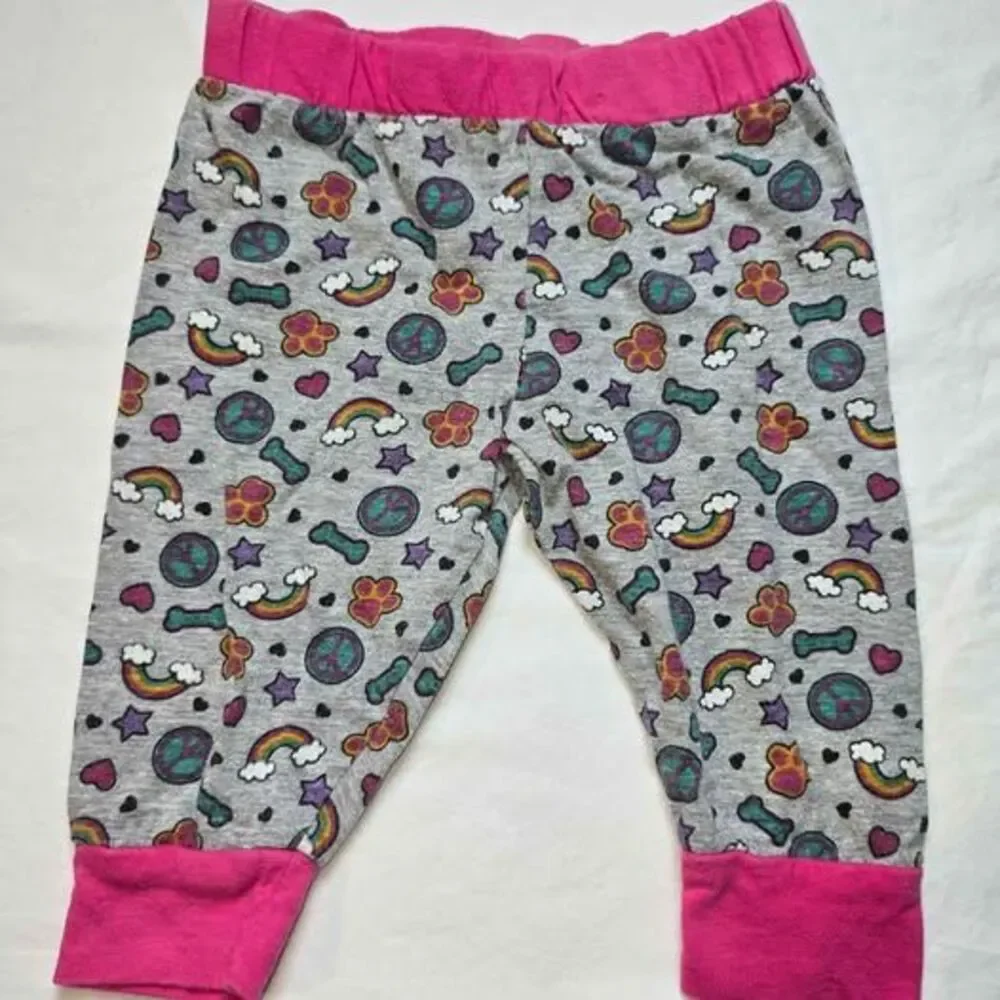 Nickeldeon 3-6 month baby pants rainbow peace sign